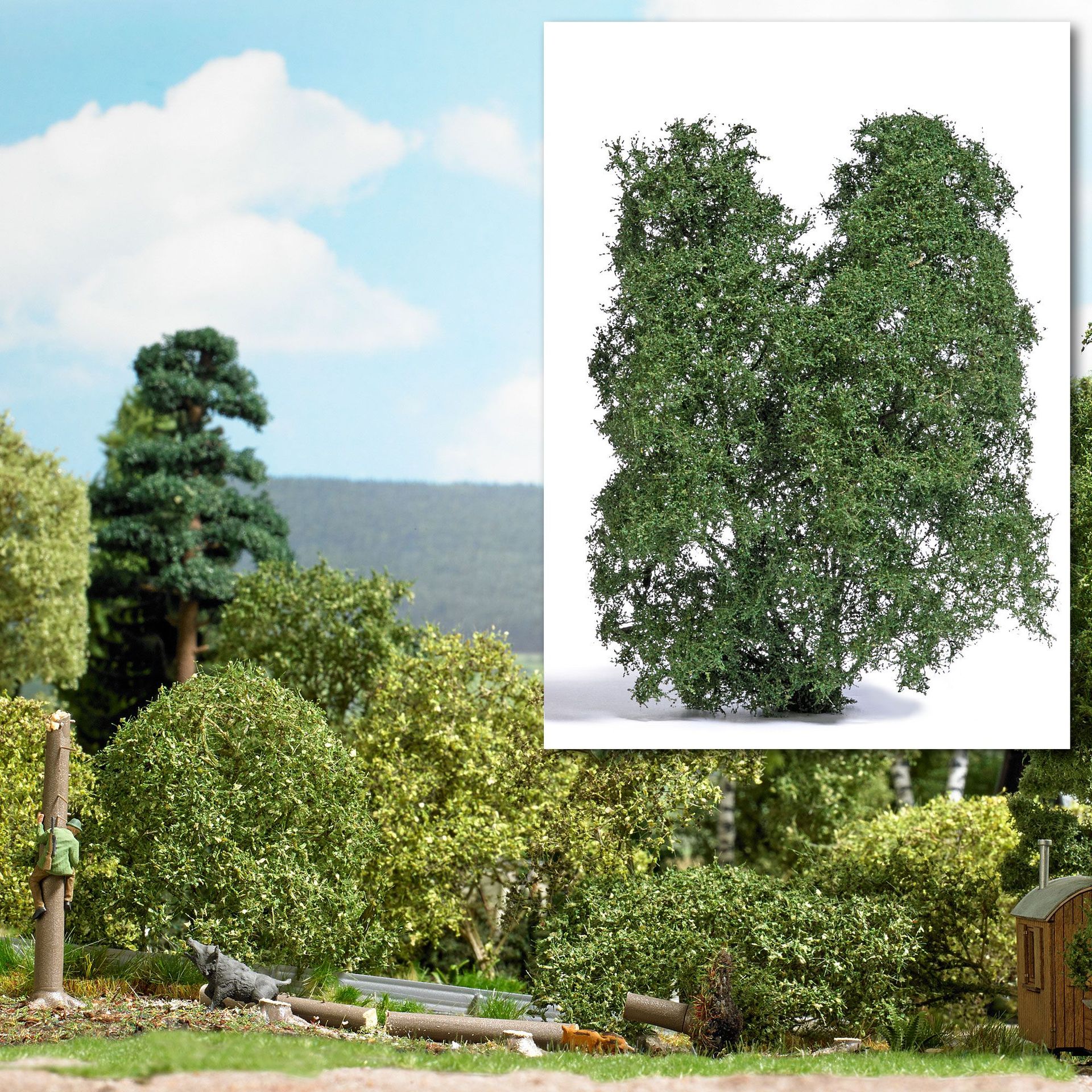 Busch 3583 - Filigranbusch Sommer  TT 1:120 / N 1:160 / Z 1:220