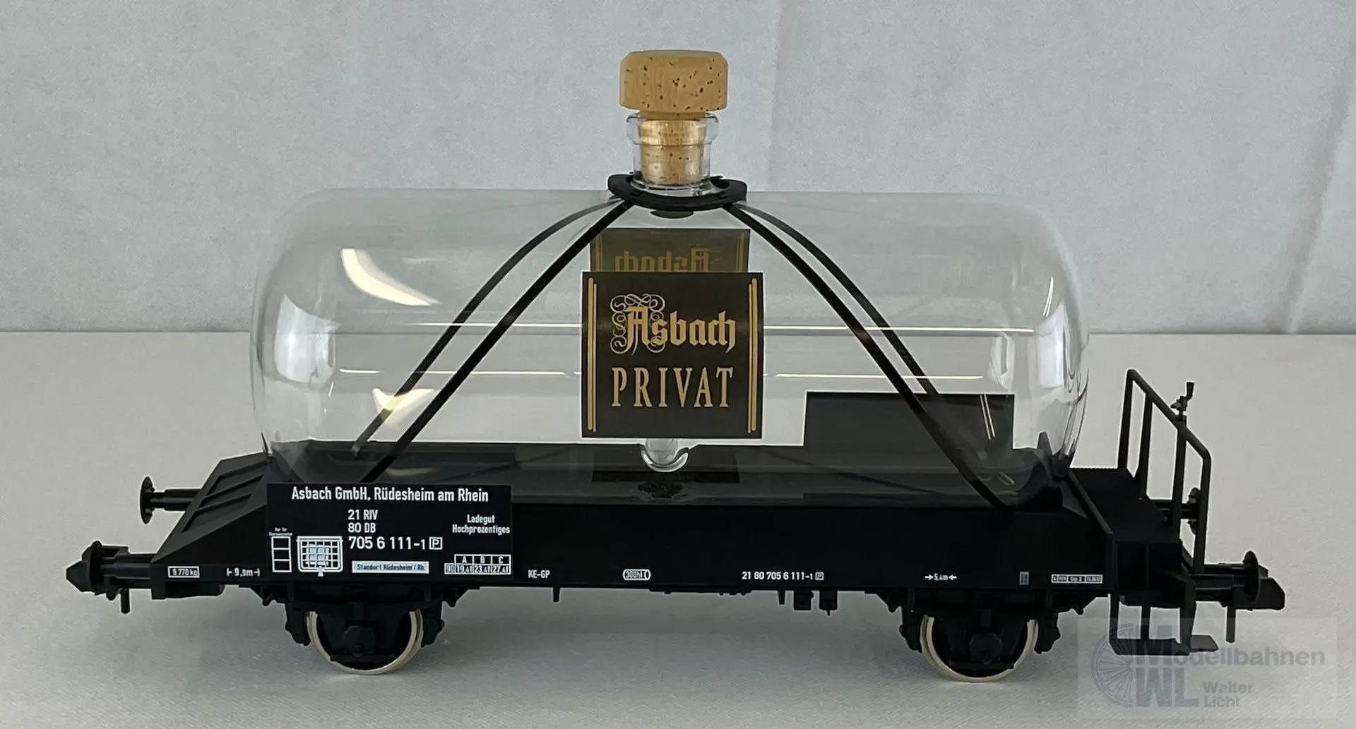 Märklin 58271 - MÄRKLIN - Glaskesselwagen DB Ep.IV Asbach PRIVAT Spur 1