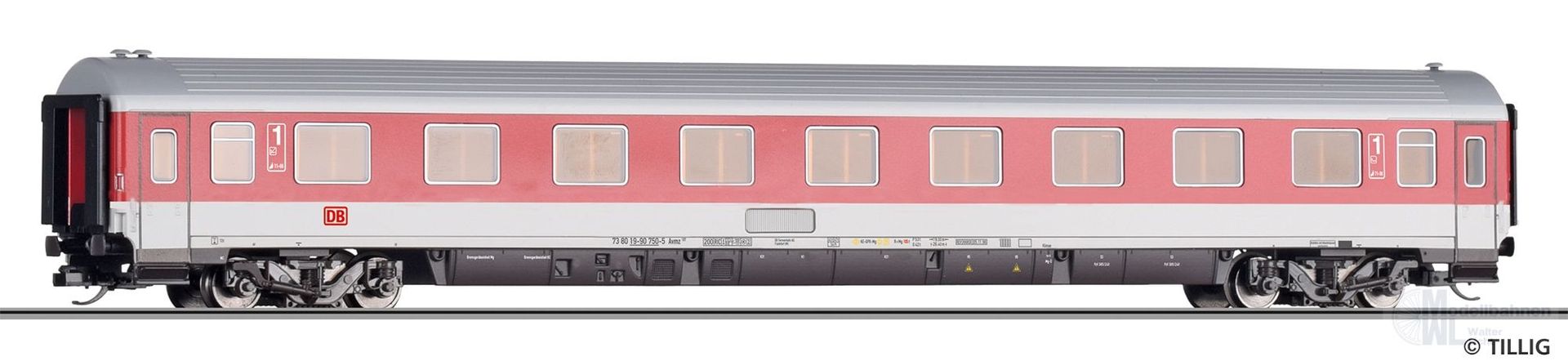 Tillig 16287 - Personenwagen DB Ep.V 1.Kl. Avmz 107 TT 1:120