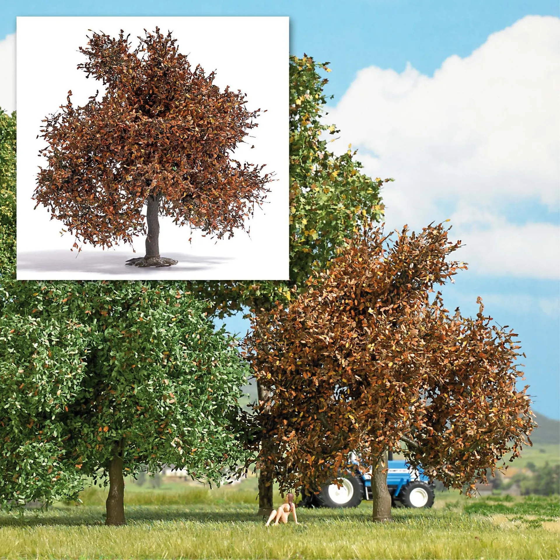 Busch 3664 - Eiche 95 mm, Herbst H0 1:87