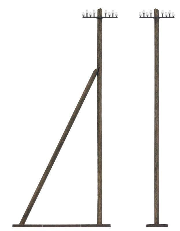 Busch 1499 - Telegrafenmasten H0 1:87