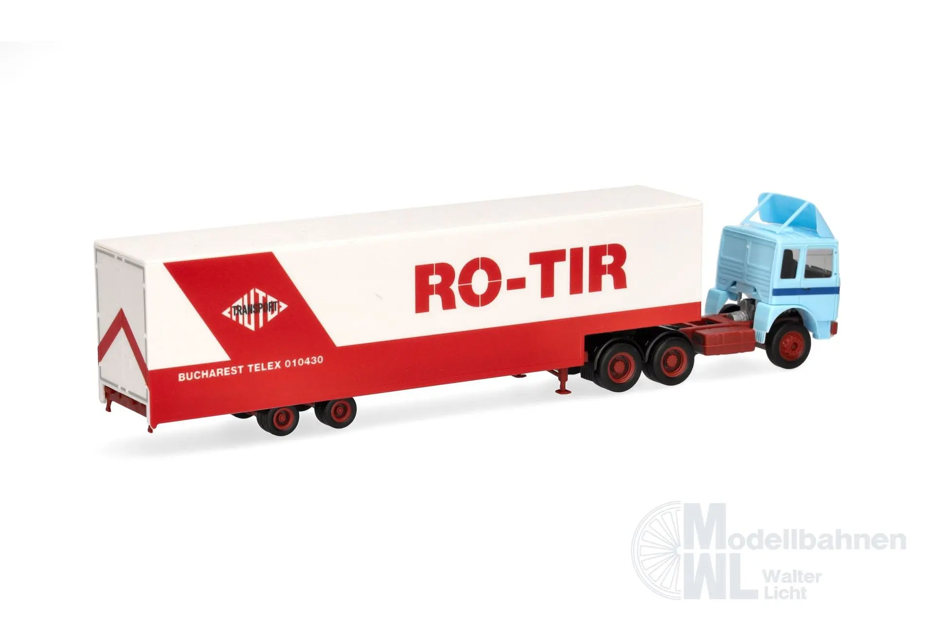 Herpa 320696 - Roman Diesel 6x4 JumboKoffer Sattelzug Ro-TIR H0 1:87