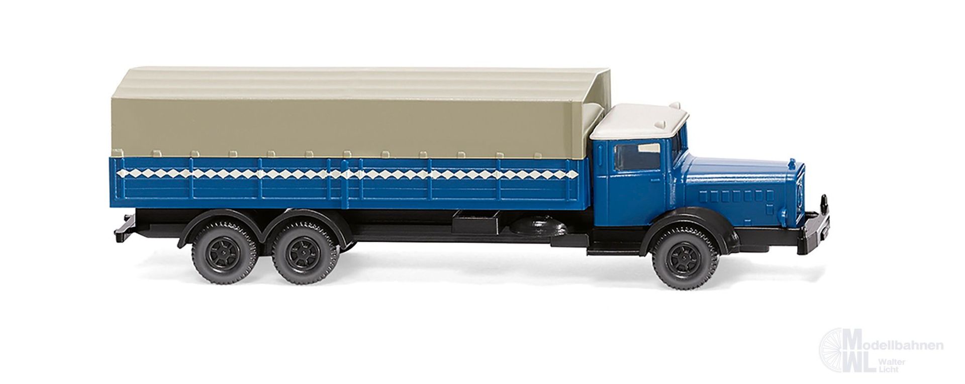 Wiking 094306 - Pritschen LKW Mercedes-Benz L 10000 azurblau N 1:160