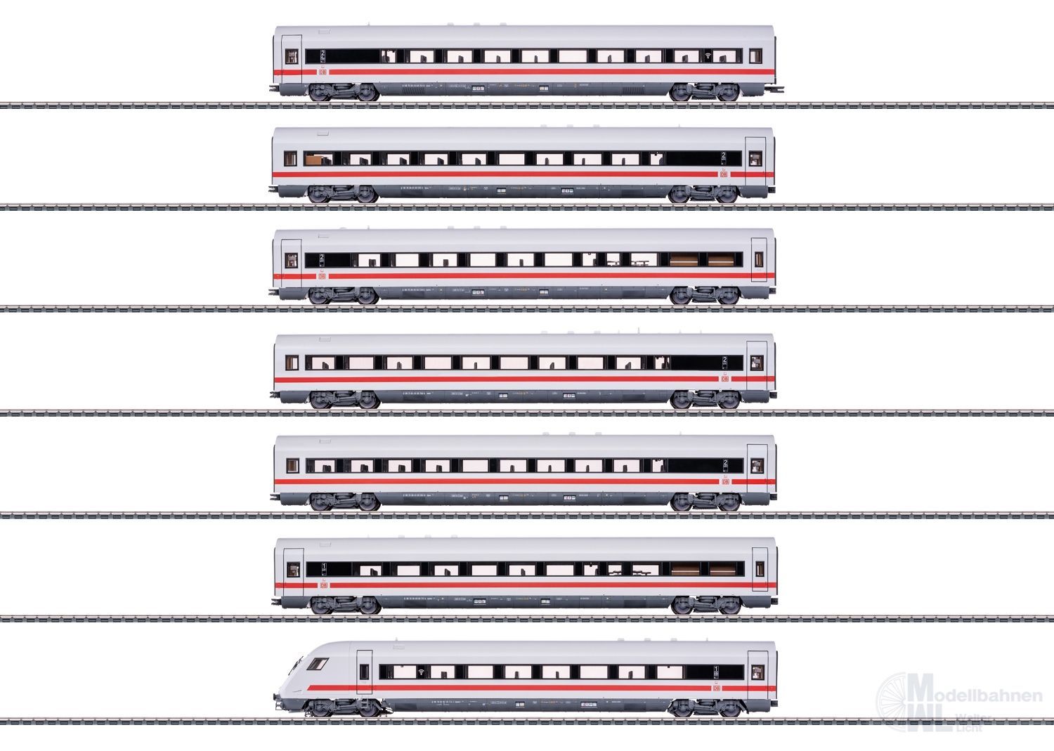 Märklin 42930 - ICE-Wagen-Set DB Ep.VI 7 Wagen H0/WS