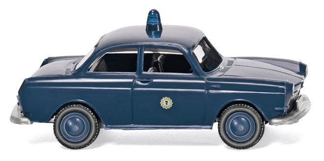 Wiking 086436 - Polizei - VW 1600 Limousine Berlin H0 1:87