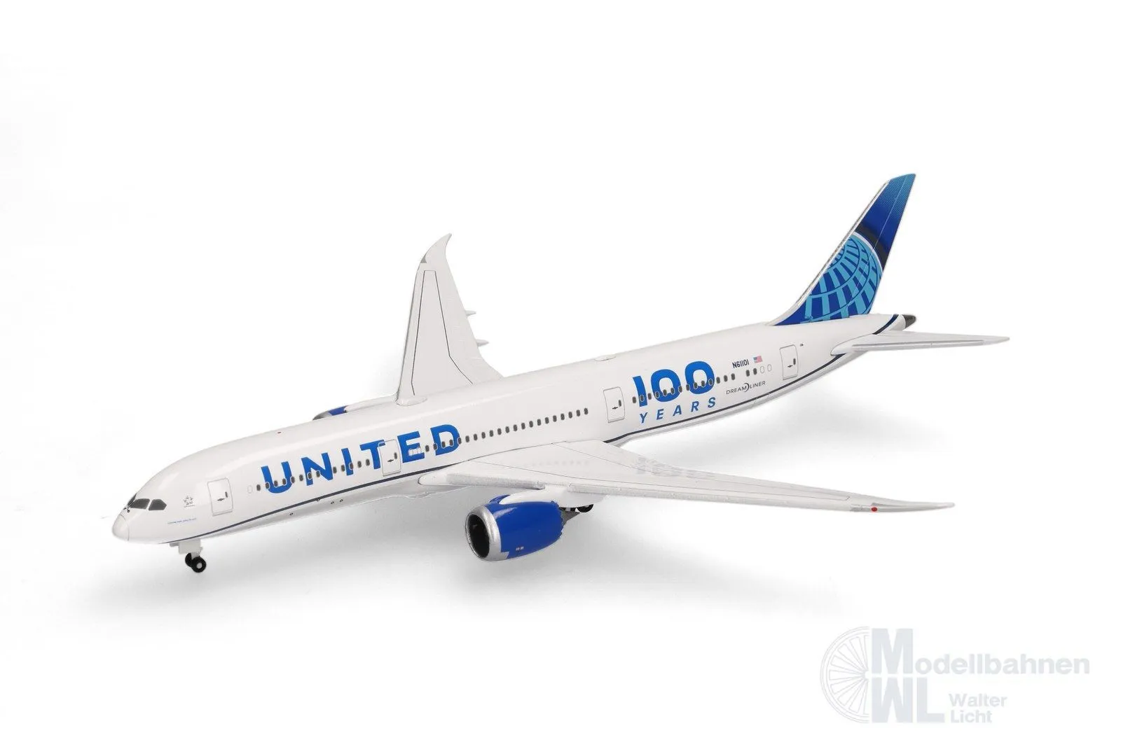 Herpa 539050 - Boeing 787-9 United 100 Years 1:500