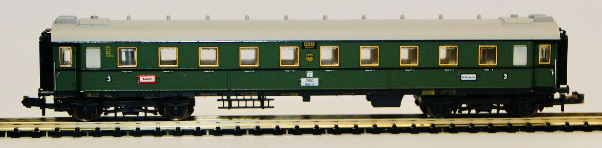 Trix 13171 - MINITRIX - Personenwagen DRG 4.Kl C4ü N 1:160