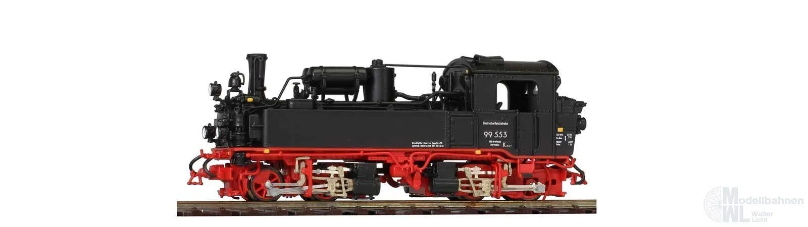 Bemo 1016853 - Dampflok BR 99 553 DR Rügen sä. IV K Reko Fertigmodell H0e