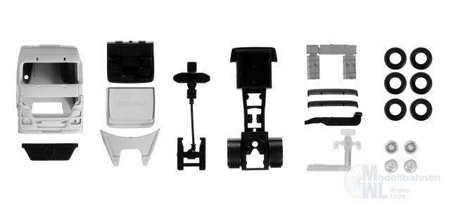 Herpa 084406 - Mercedes-Benz Actros Zugmaschine, weiß Inhalt: 2 Stück TT 1:120