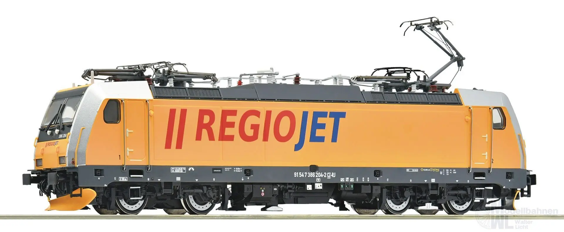 Roco 7520102 - E-Lok BR 386 204-2 Regiojet Ep.VI H0/WS Sound