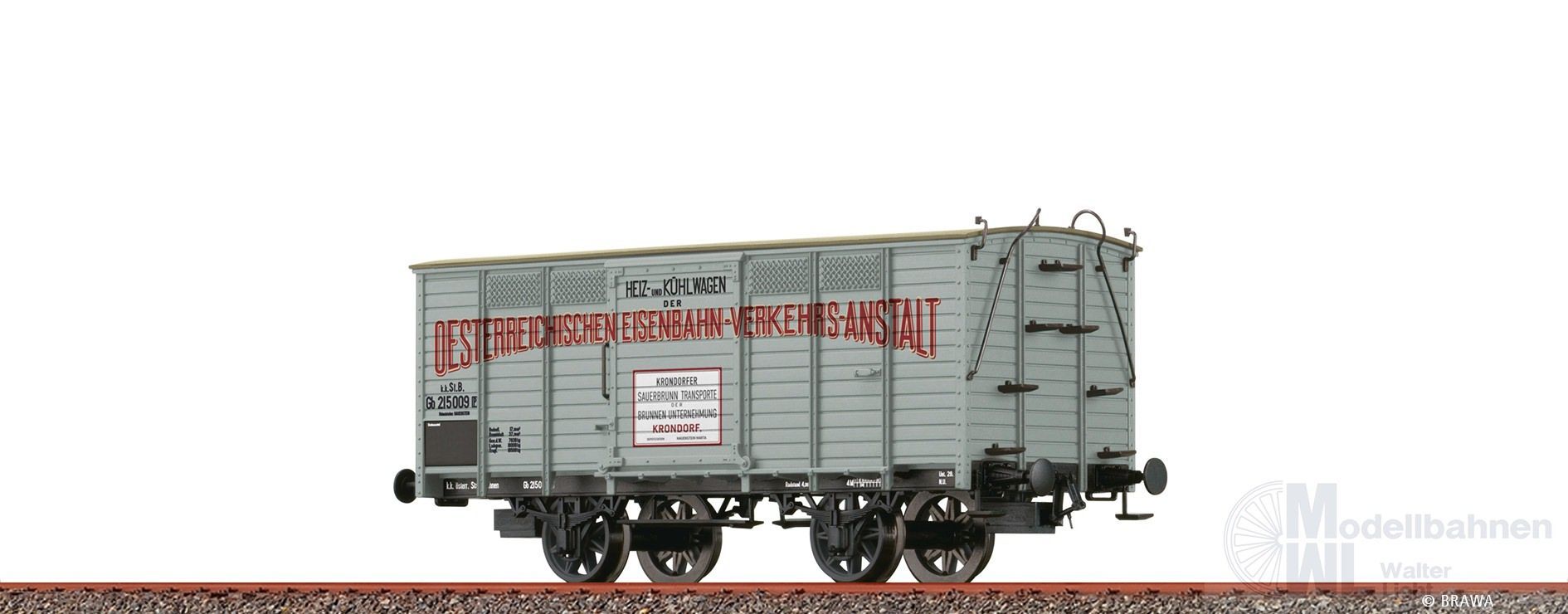Brawa 50976 - Güterwagen ged. K.k.St.B. Ep.I Gb OEVA H0/GL Brawa 50976 - Güterwagen ged. K.k.St.B. Ep.I Gb OEVA H0/GL