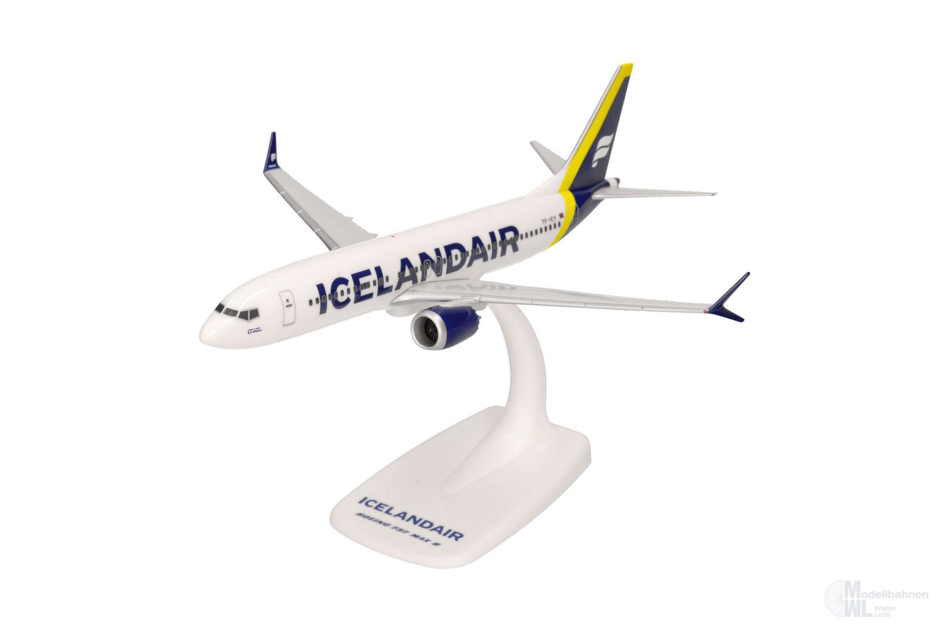 Herpa 614641 - Boeing 737 Max 8 Icelandair yellow 1:200