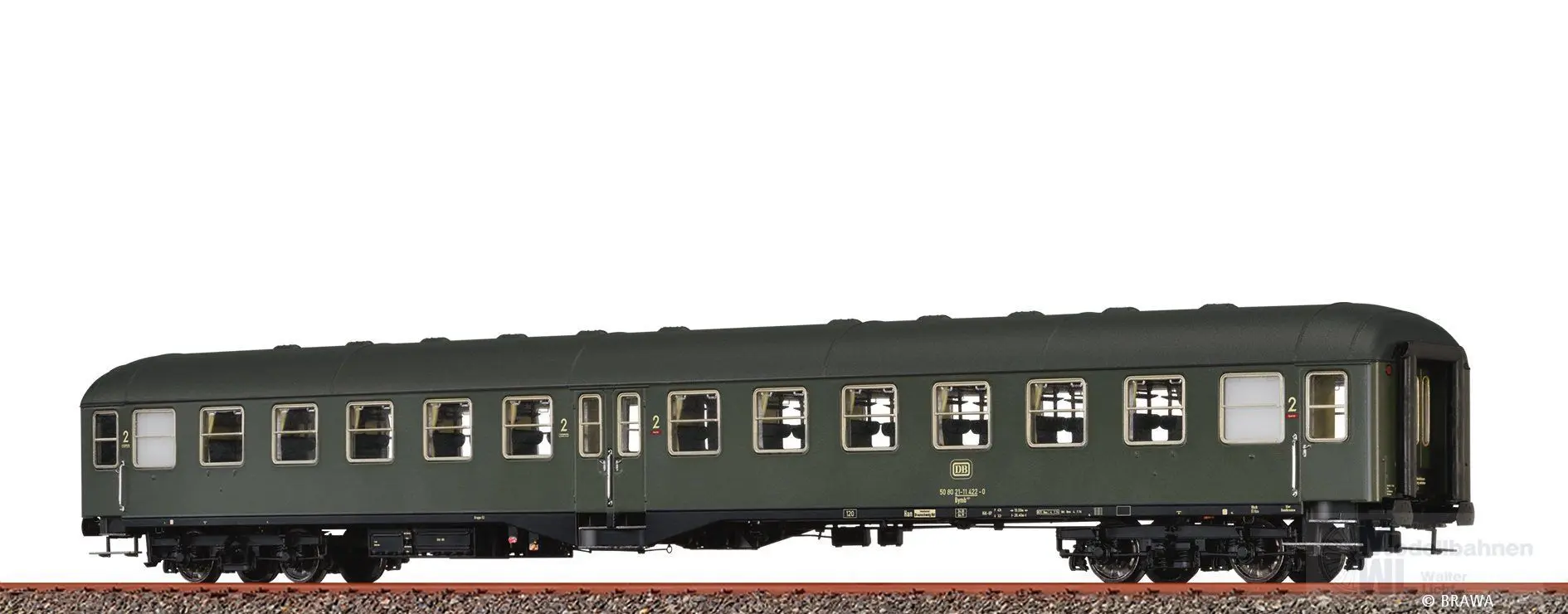 Brawa 58049 - Personenwagen DB Ep.IV Bymb421 H0/GL