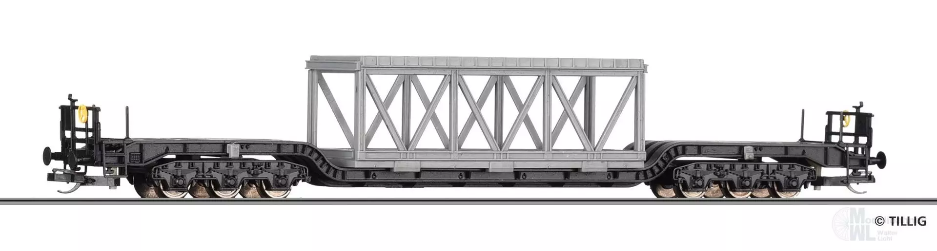 Tillig 95018 - Tiefladewagen DR Ep.IV Uaai 9930 TT 1:120