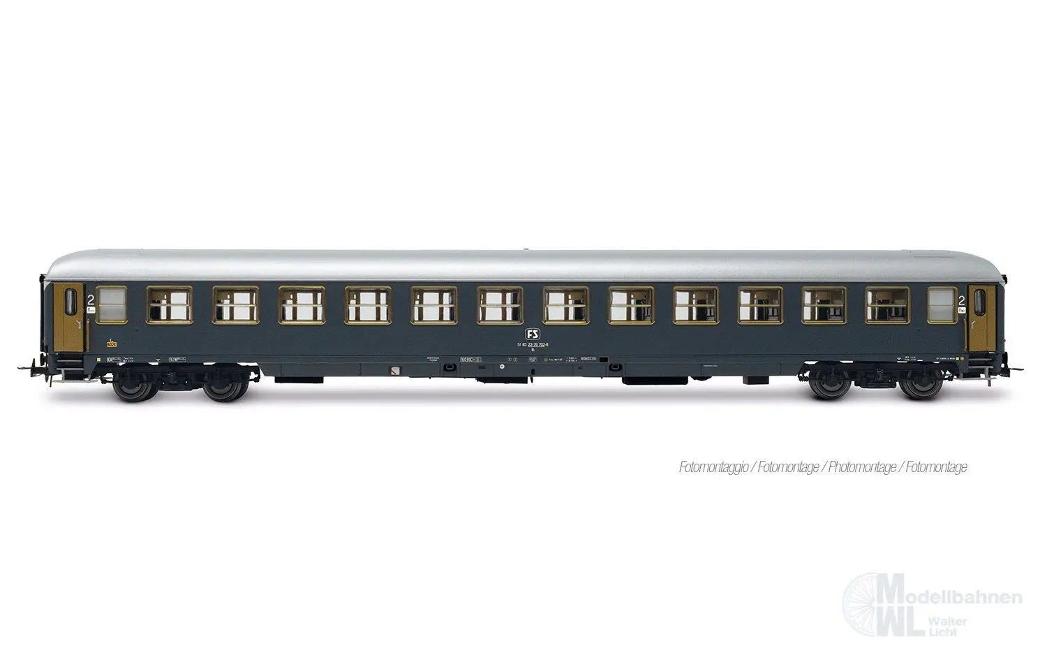 Rivarossi 4410 - Personenwagen Set FS Ep.IV Rom-Wien 3.tlg. Set 1 H0/GL