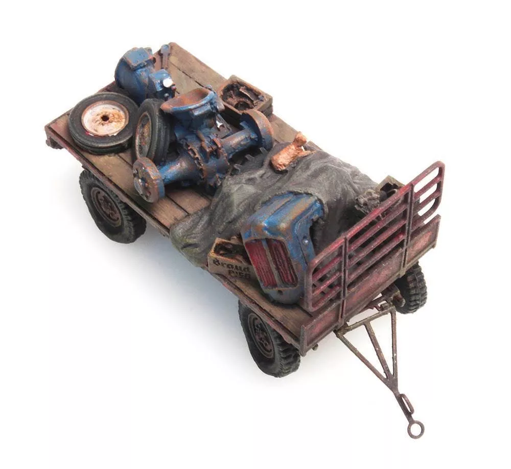 ARTITEC b.v. 487.601.03 - Strohanhänger verrostet H0 1:87