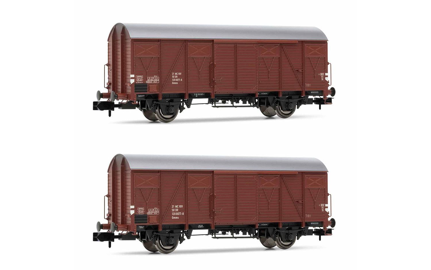 Arnold 6521 - Güterwagen Set DR Ep.IV 2.tlg. N 1:160