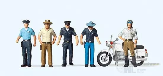 Preiser 10370 - Polizisten. USA H0 1:87
