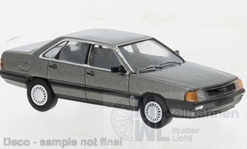PCX-Models 870439 - Audi 100 C3 metallic-dunkelgrau 1982 H0 1:87