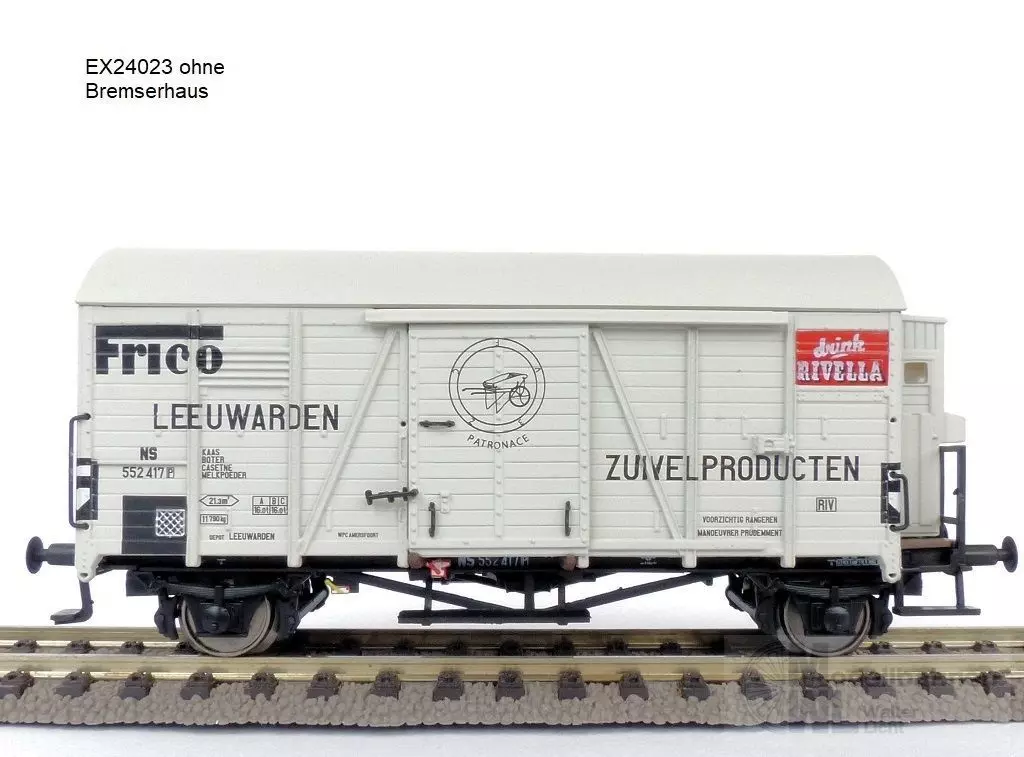 Exact Train 24023 - Güterwagen gedeckt NS Ep.III Oppeln FRICO Rivella H0/GL