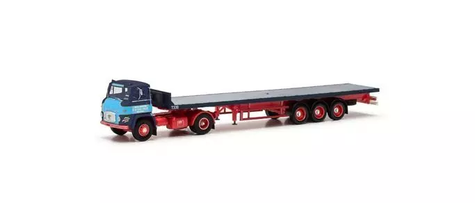 Herpa 87MBS026499 - Scania Vabis LB 76 Pritschensattelzug Malcolm H0 1:87