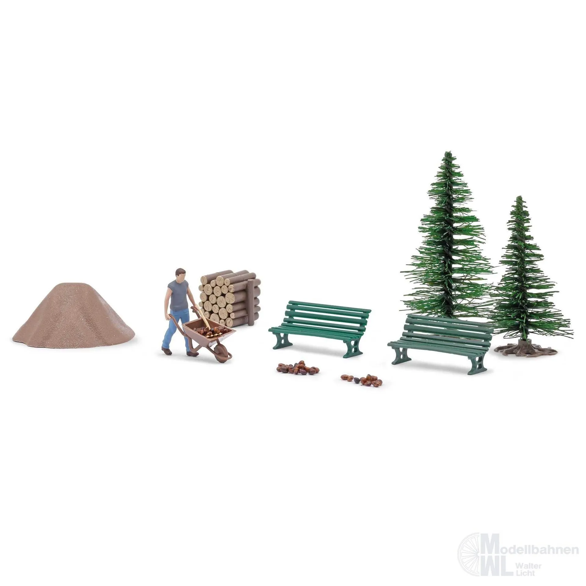 Busch 79914 - A-Set: Pferdeäpfel aufsammeln H0 1:87