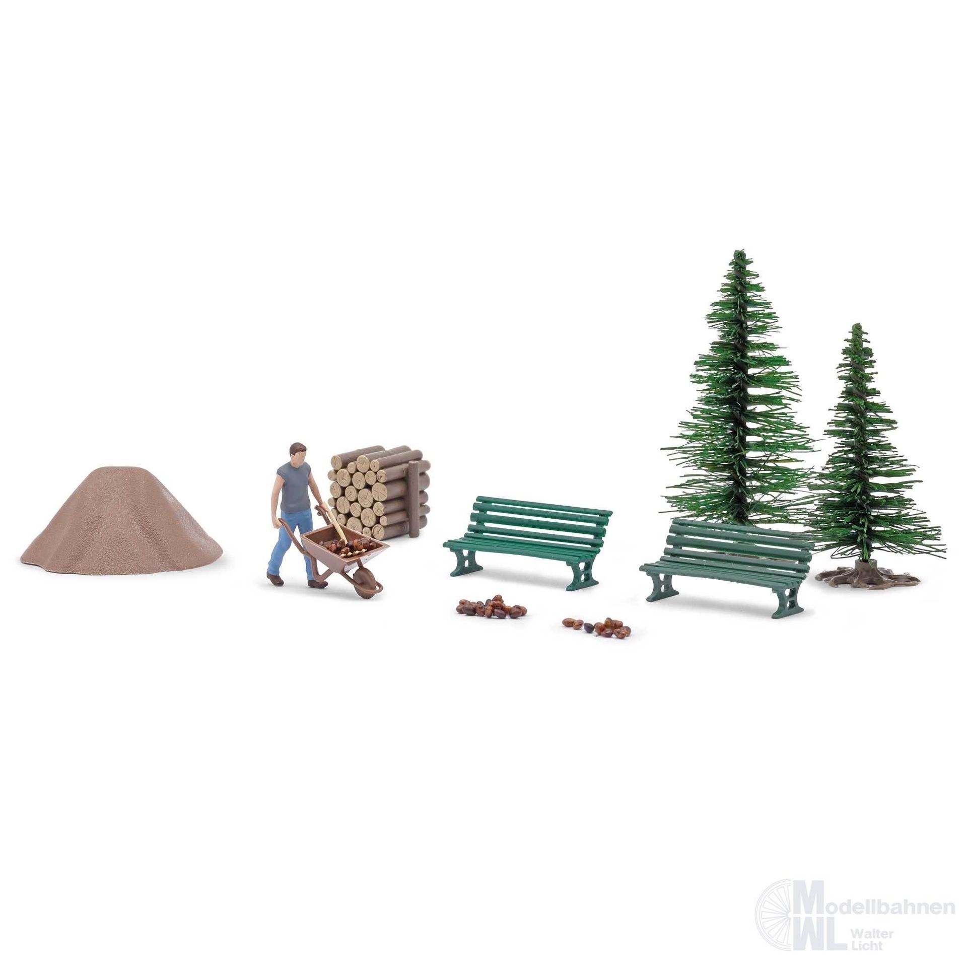 Busch 79914 - A-Set: Pferdeäpfel aufsammeln H0 1:87