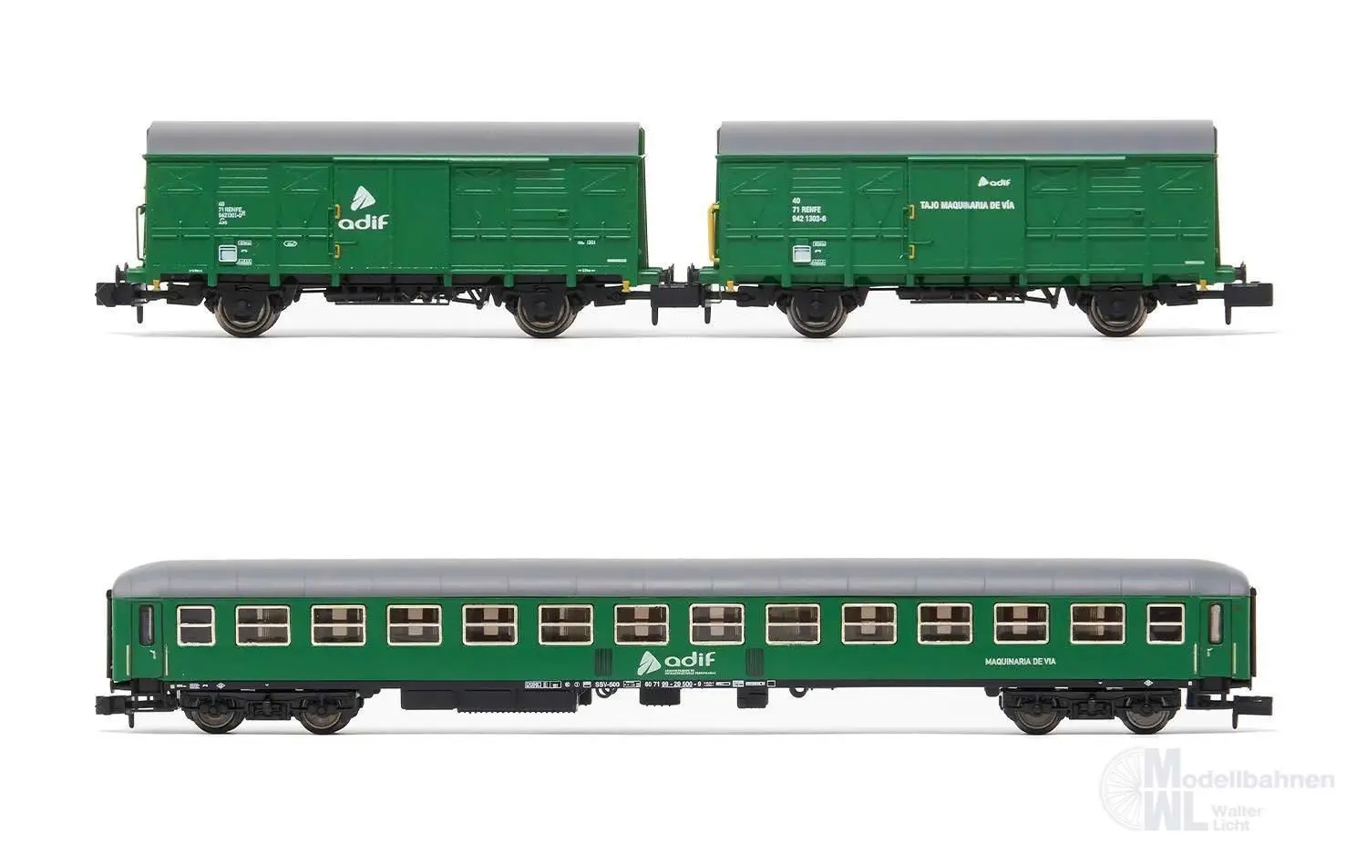 Arnold 6576 - Wagen Set ADIF Ep.VI 3.tlg. N 1:160