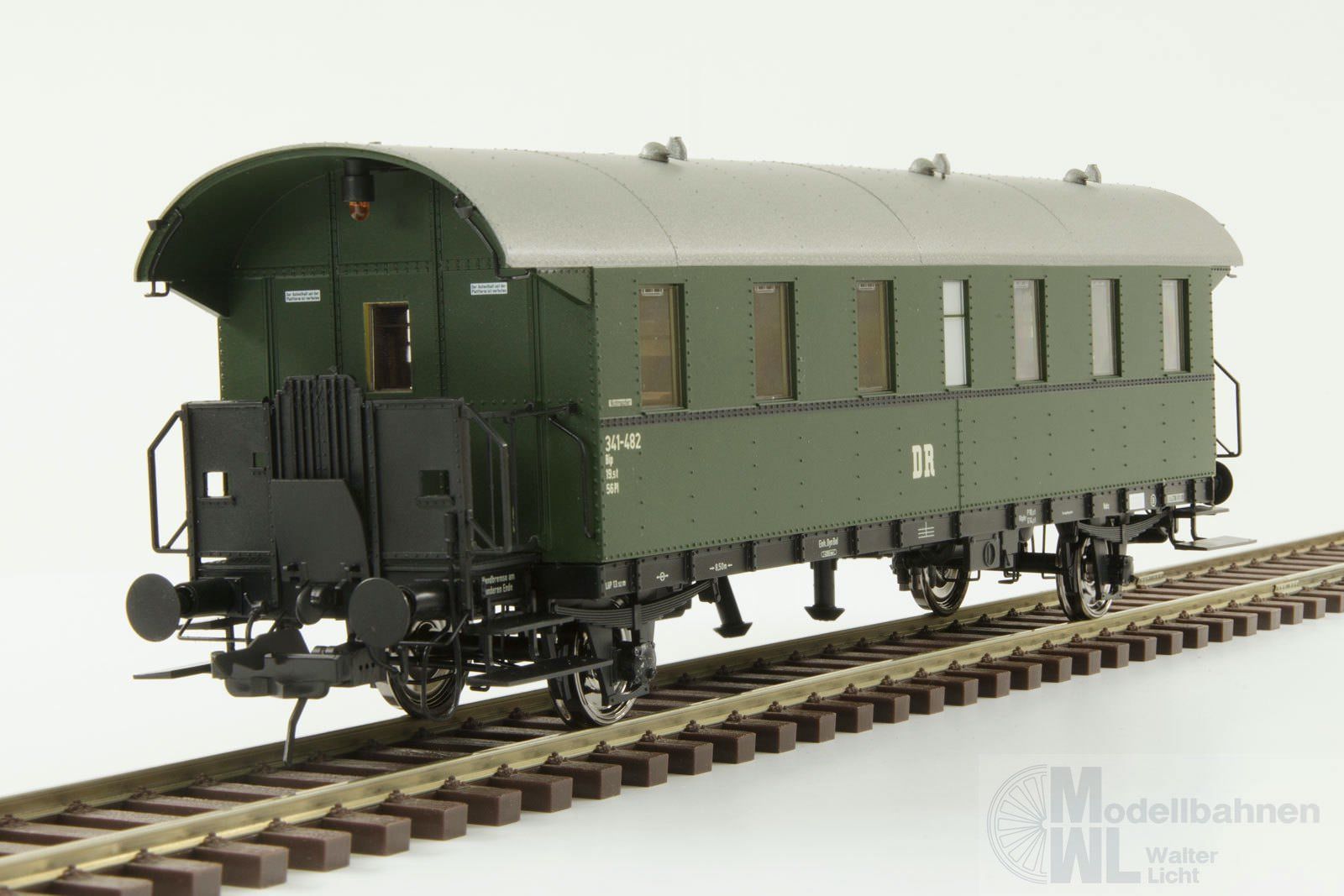 Lenz 41121-02 - Donnerbüchse DR Ep.III 2.Kl. RAL6007 Spur 0