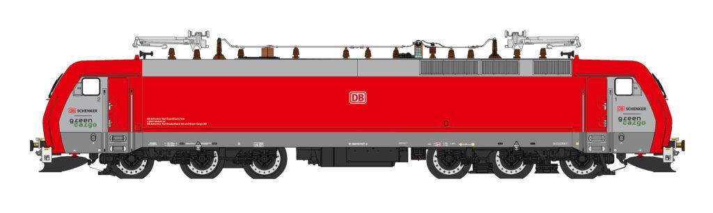 Heljan 10044413 - E-Lok EG 3107 DB Schenker/Green Cargo Ep.VI H0/GL Sound