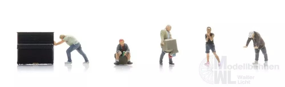 ARTITEC b.v. 5160031 - Umzugshelfer (5x) Fertigmodell 1:160