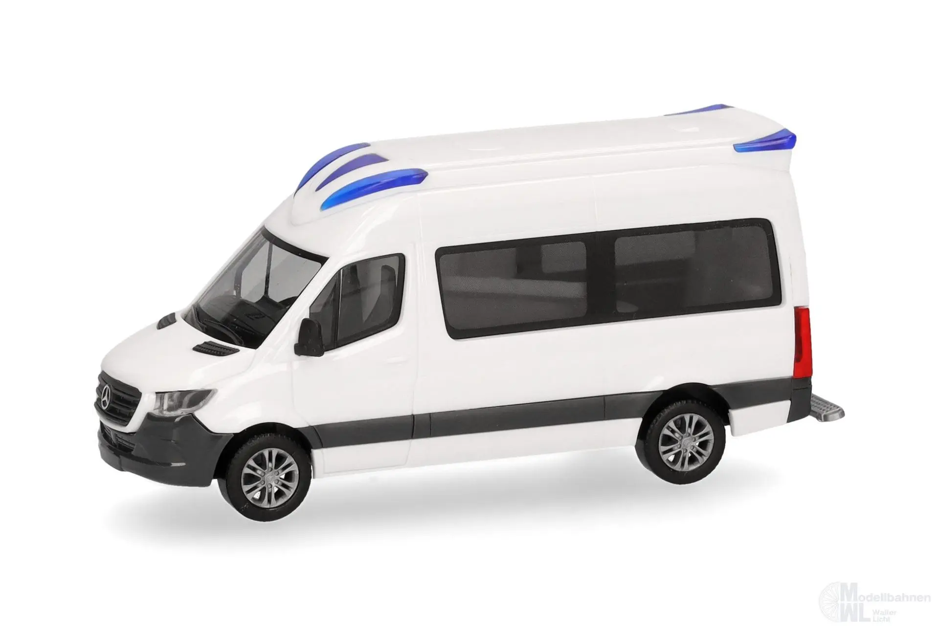 Herpa 014274 - MiKi Mercedes-Benz Sprinter 18 RTW Delfis-Dachaufsatz H0 1:87