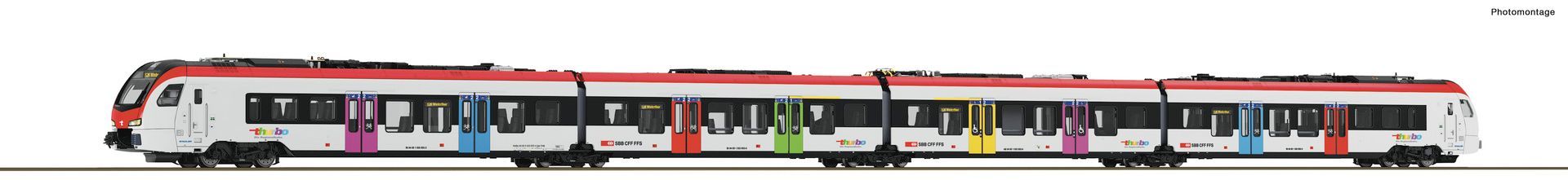 Roco 7710043 - E-Triebzug FLIRT Thurbo Ep.VI Evo 4-tlg. H0/GL SOUND
