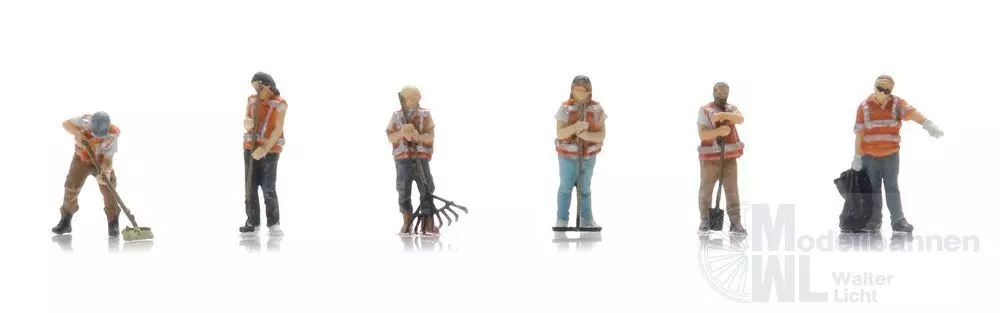 ARTITEC b.v. 5160032 - Parkpflegedienst - in Aktion (6x) Fertigmodell 1:160