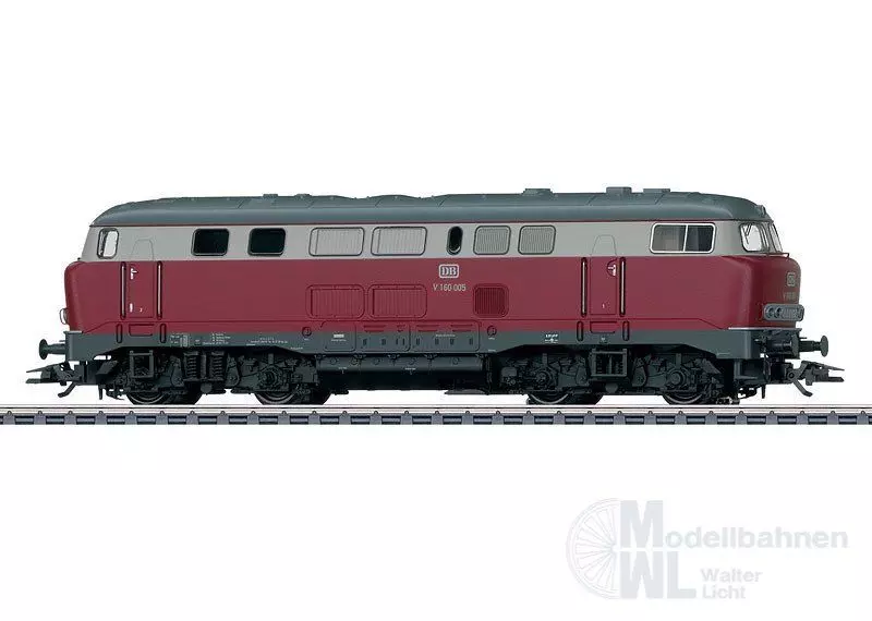 Märklin 37766 - MÄRKLIN - Diesellok BR V 160 DB Ep.III Lollo H0/WS