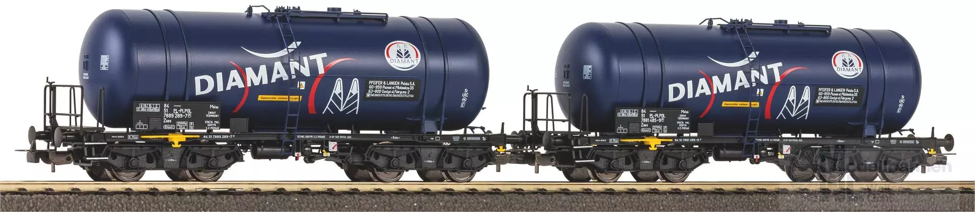 Piko 58284 - Kesselwagen Set PKP Ep.VI 2.tlg. 406Ra H0/GL