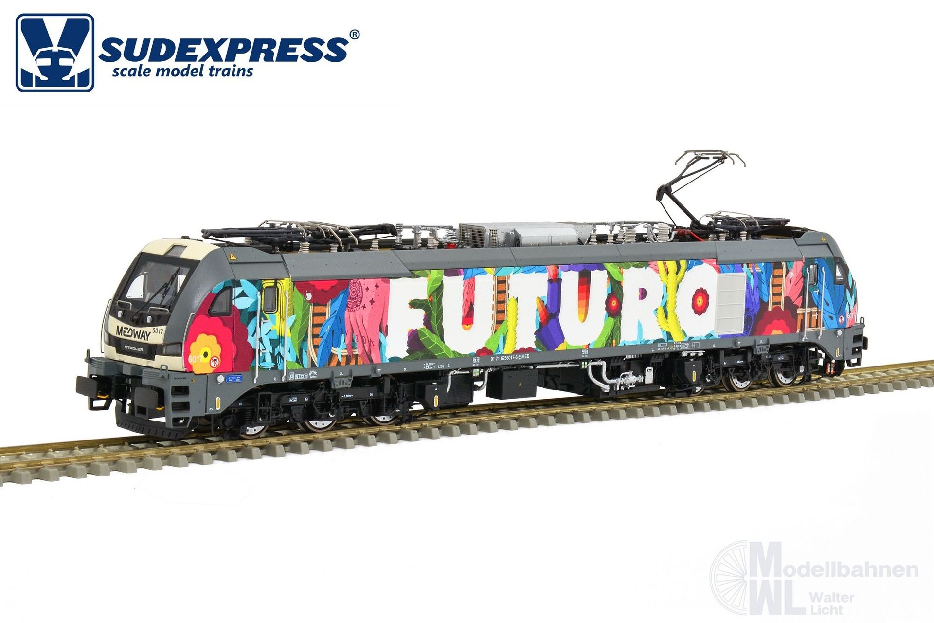 Sudexpress S2560178 - E-Lok Serie 256 / Euro 6000 Medway/FUTURO Ep.VI H0/WS Sound
