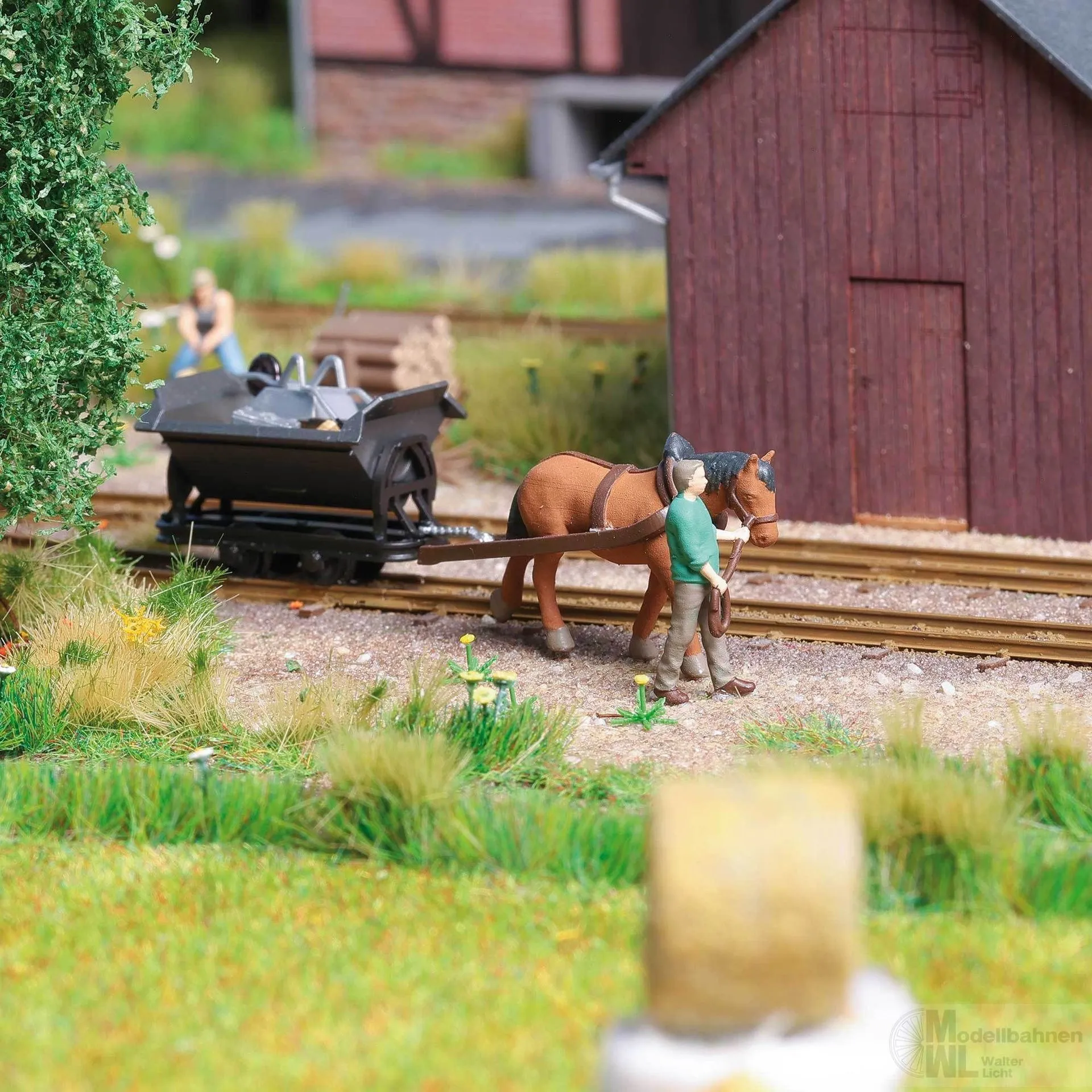 Busch 12456 - A-Set: Pferdebahn H0 1:87