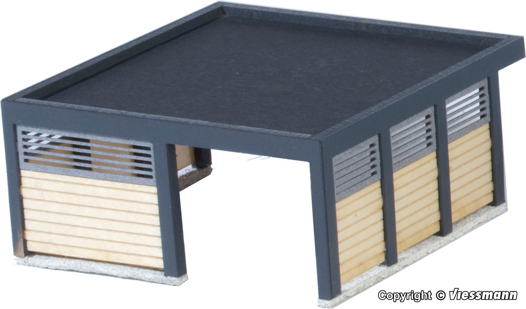 Kibri 38346 - Carport - Bausatz Polyplate Bausatz H0 1:87