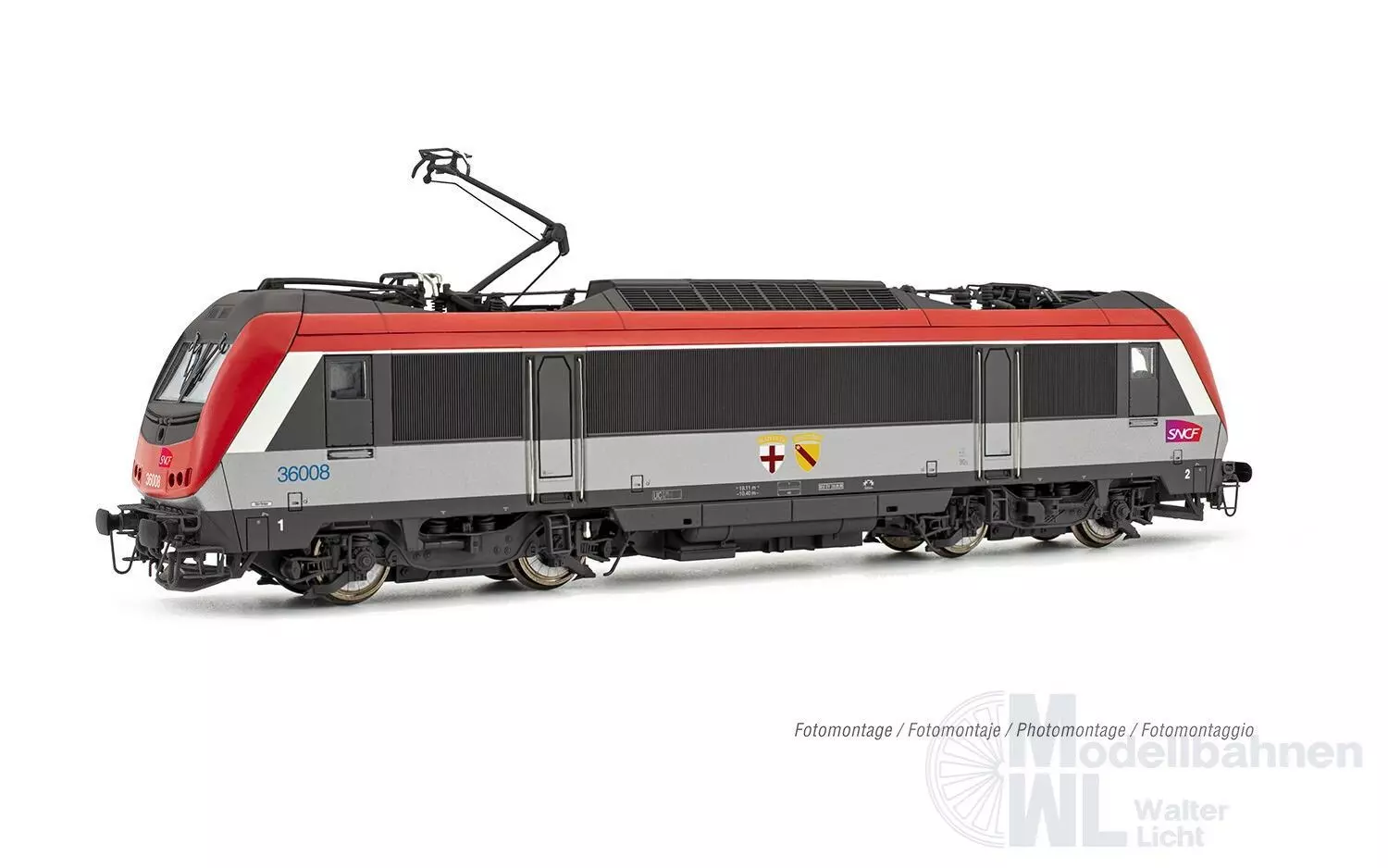 Jouef 2459 - E-Lok BB 36008 SNCF Ep.VI Blainville/Damelevieres H0/GL