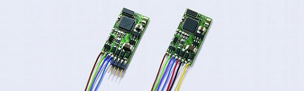 Kres 3010K - Funktionsdecoder, Ausgänge 5x 100mA, Anschlüsse: 4xNEM-Stiftleiste, 4x Litze Kres 3010K - Funktionsdecoder, Ausgänge 5x 100mA, Anschlüsse: 4xNEM-Stiftleiste, 4x Litze