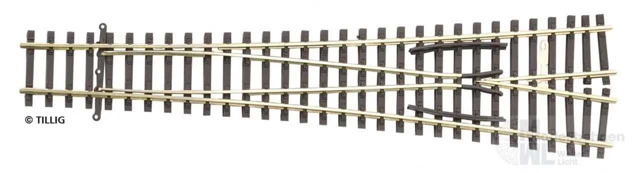 Tillig 83380 - Aussenbogenweiche 15° TT 1:120