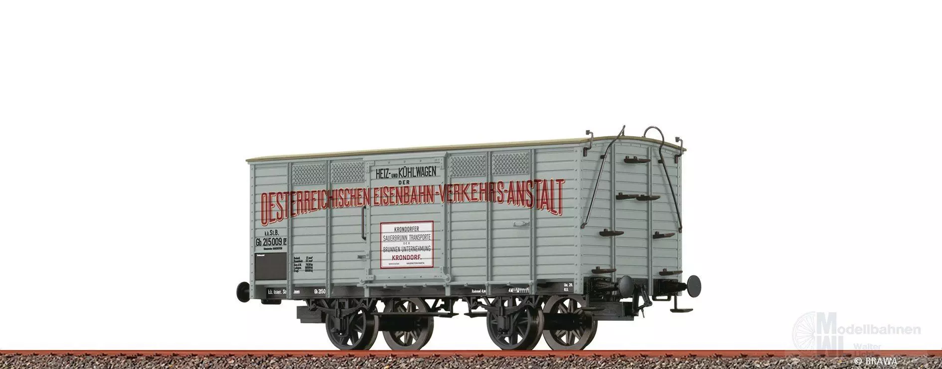 Brawa 50976 - Güterwagen ged. K.k.St.B. Ep.I Gb OEVA H0/GL