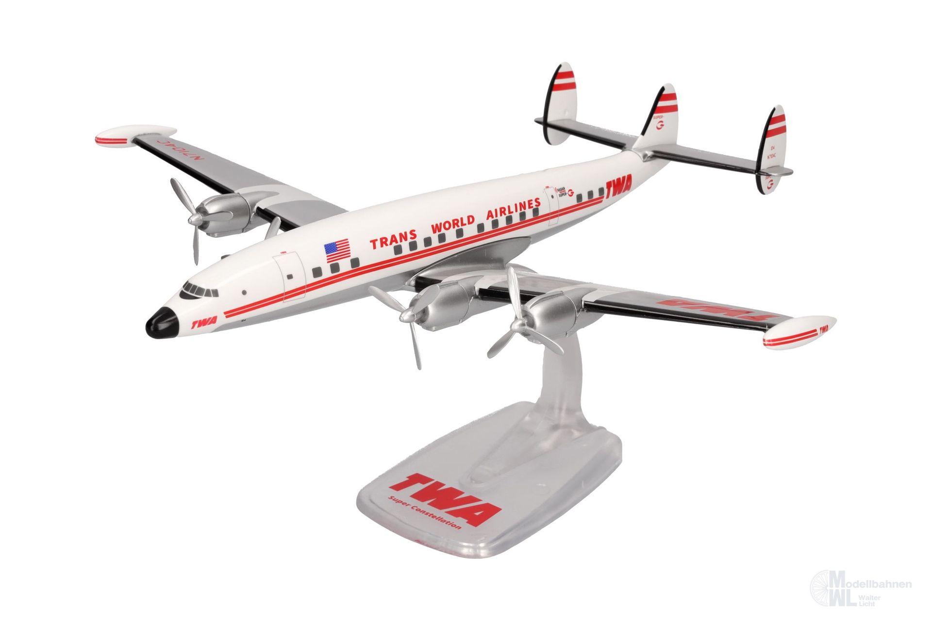 Herpa 614467 - L-1049G TWA SuperConstellation 1:200