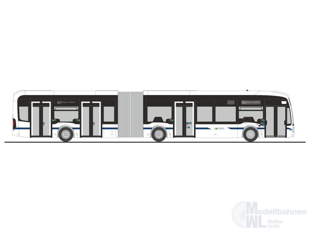 Rietze 77645 - Mercedes-Benz eCitaro G Zugerland Verkehrsbetriebe (CH) H0 1:87