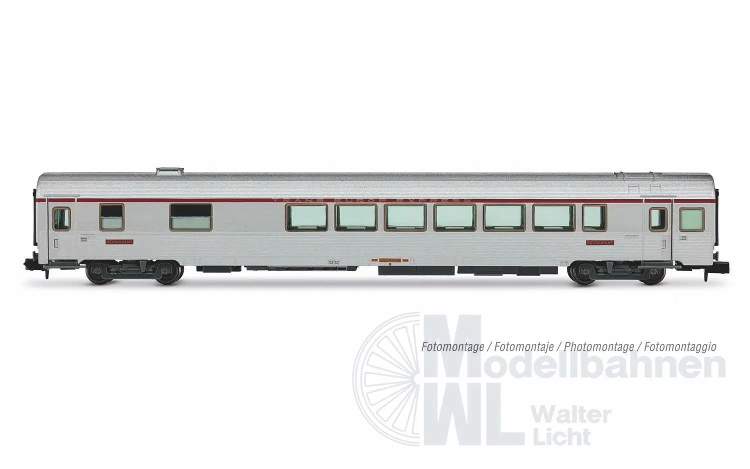 Arnold 4500 - Personenwagen Set SNCF Ep.IV TEE Mistral 3.tlg. N 1:160