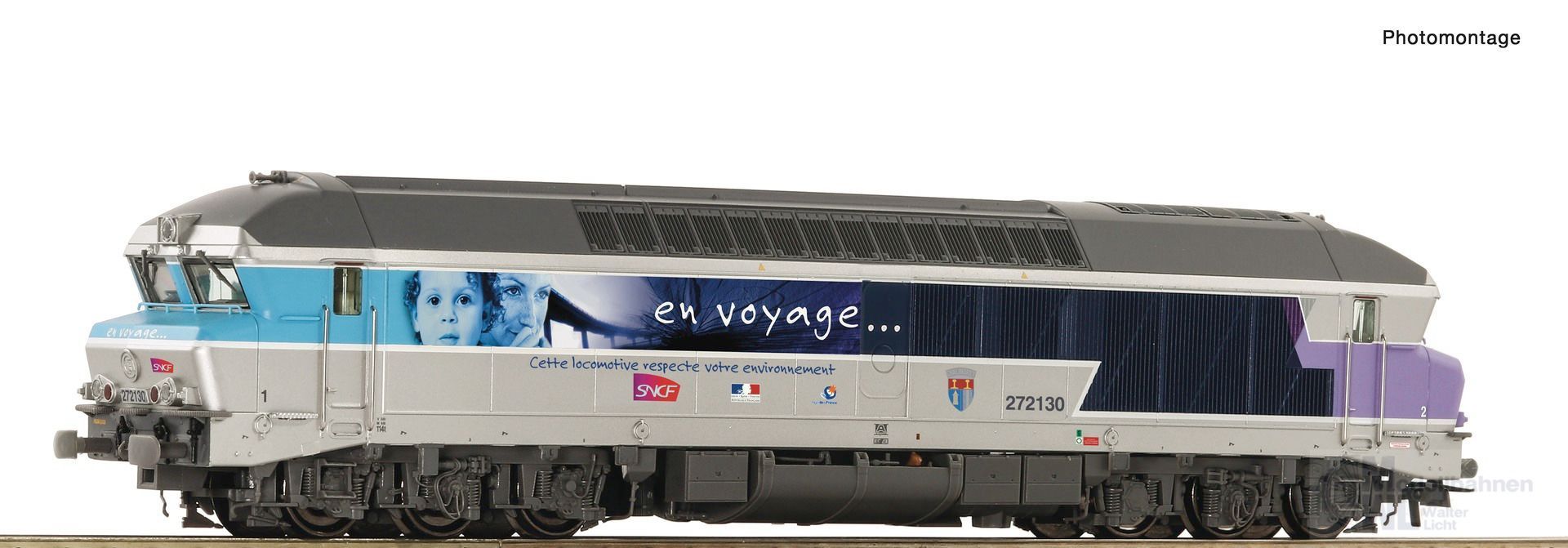 Roco 7320027 - Diesellok CC 72130 SNCF Ep.V/VI en voyage H0/WS Sound
