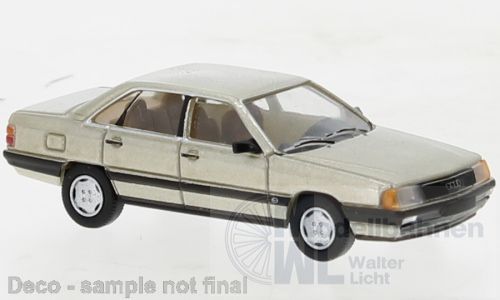 PCX-Models 870438 - Audi 100 C3 metallic-beige 1982 H0 1:87