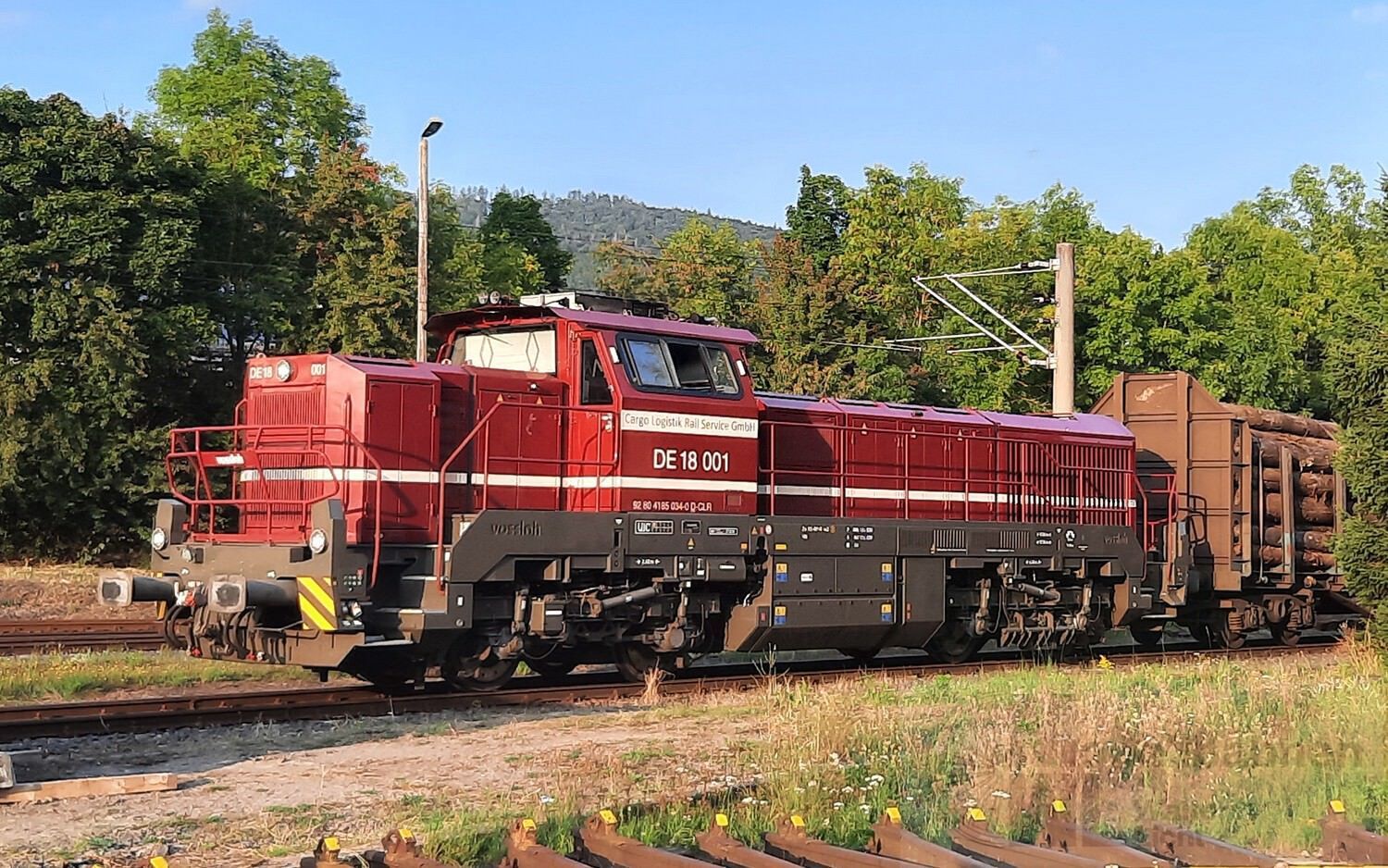 Arnold 9057S - Diesellok DE 18 001 Cargo Logistik Rail Service Ep.VI TT 1:120 Sound