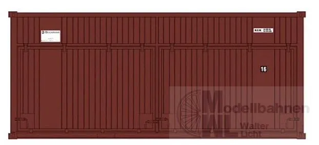Sudexpress S6011 - Container 20' Socamar 80er Jahre H0 1:87